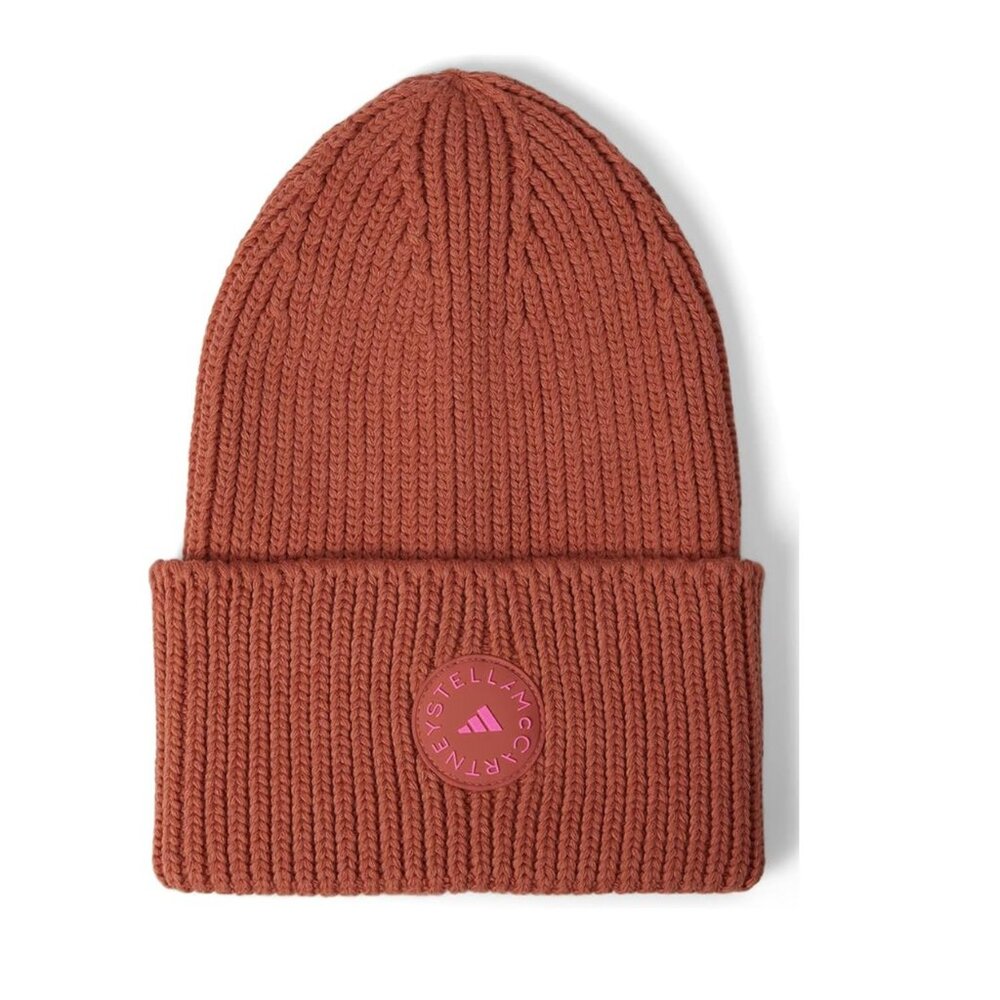 ADIDAS BY STELLA MCCARTNEY BROWN BEANIE WITH LOGO - Picture 2 of 4